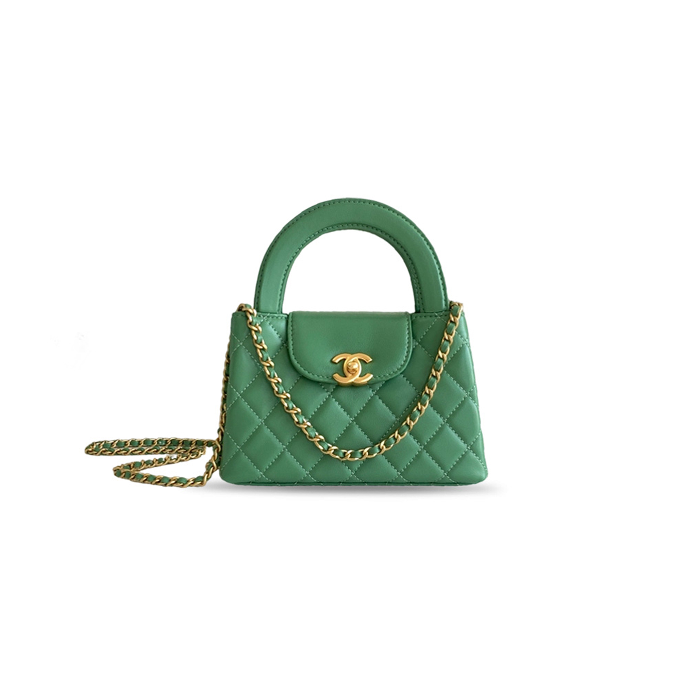 CHANEL MASTER MINI KELLY HANDLE BAG AS4416 (19*13*7cm)
